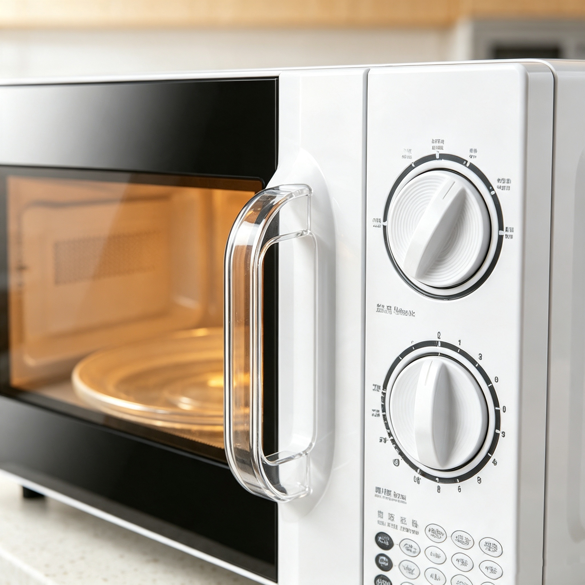 Dual‑knob Mechanical Microwave Oven