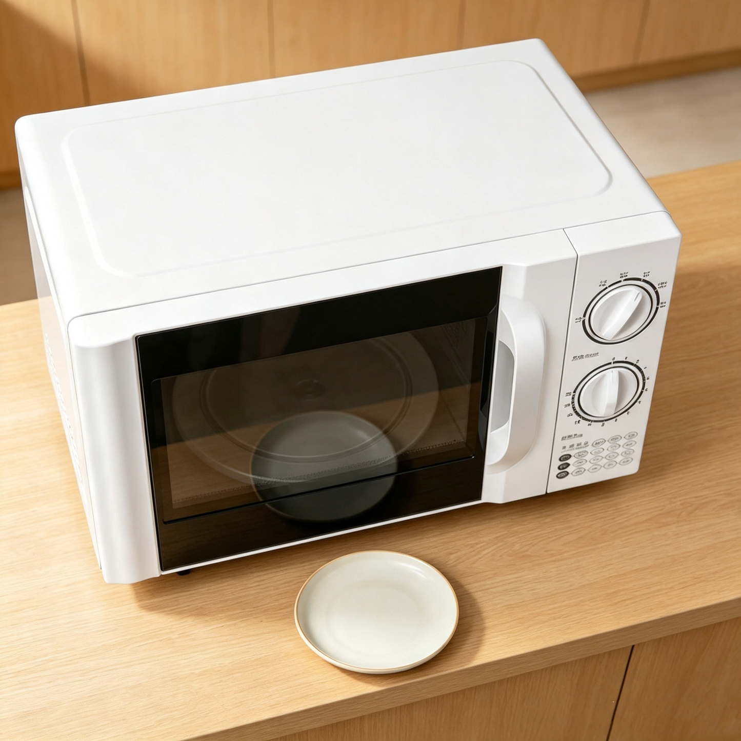 Dual‑knob Mechanical Microwave Oven
